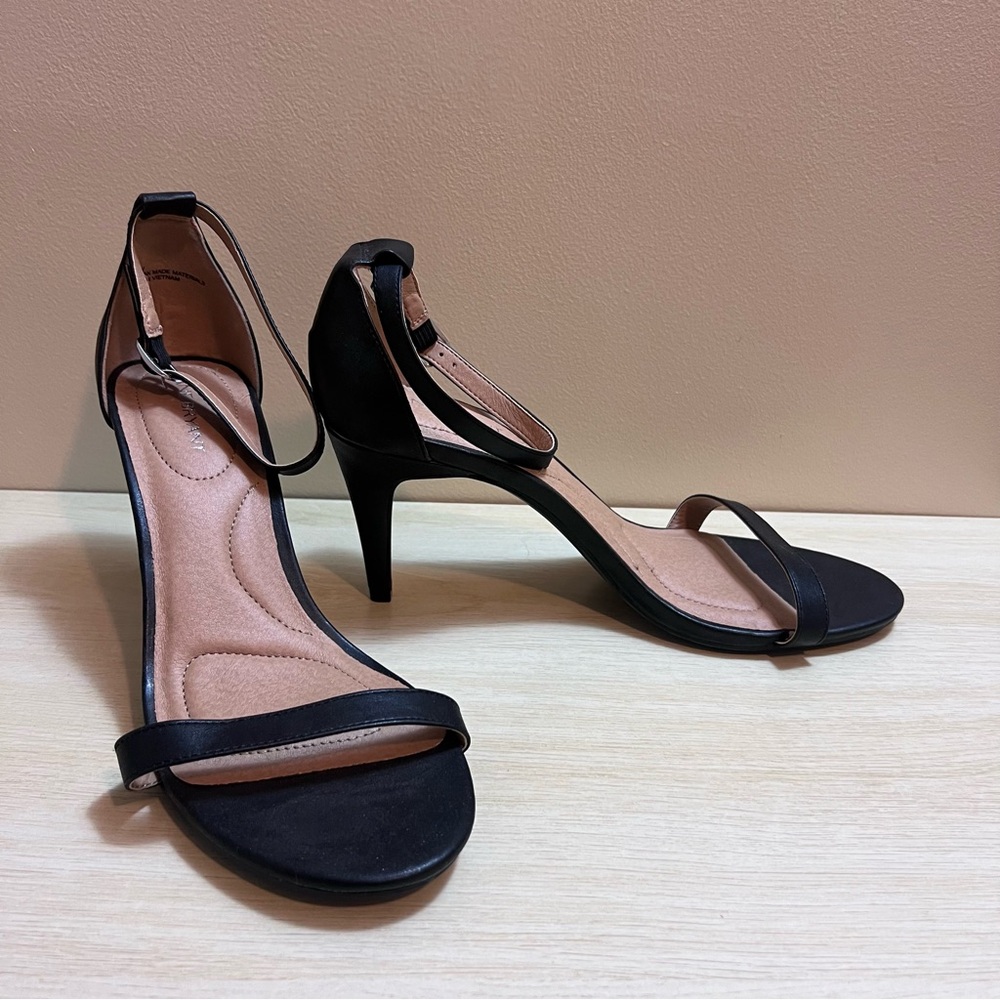 Lane Bryant Black Strappy Heels